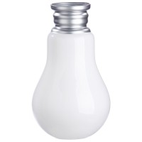 Βάζο ArteLibre Retro Λευκό-Ασημί Γυαλί 36cm