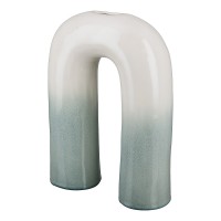 Βάζο ArteLibre Μπεζ-Τιρκουάζ Κεραμικό 6.5x17.5x24cm