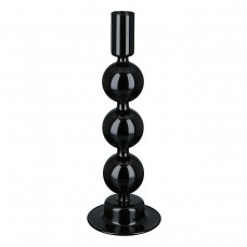Κηροπήγιο ArteLibre Μαύρο Γυαλί 23cm