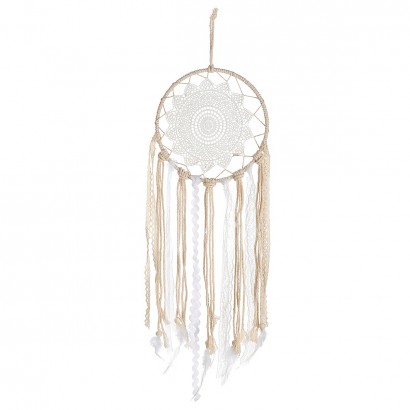 Διακοσμητικό Κρεμαστό ArteLibre Μάτι Λευκό-Μπεζ Ύφασμα 3x20x70cm