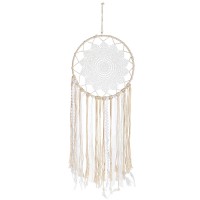 Διακοσμητικό Κρεμαστό ArteLibre Μάτι Λευκό-Μπεζ Ύφασμα 30x95cm