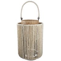 Φανάρι ArteLibre Καφέ Μέταλλο-Χαρτί 28cm