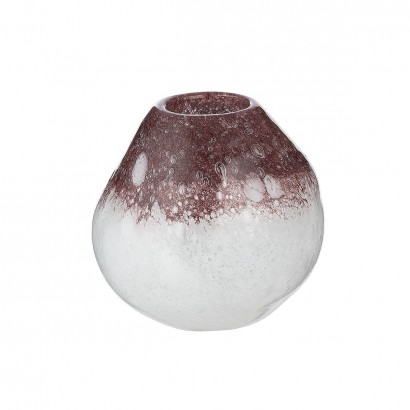 Βάζο ArteLibre Μοβ-Λευκό Γυαλί 13x13x13cm