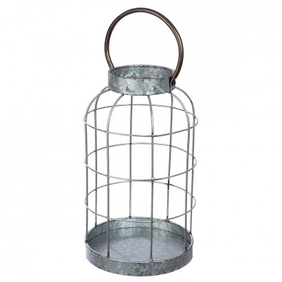 Φανάρι ArteLibre Γκρι Μέταλλο 42cm