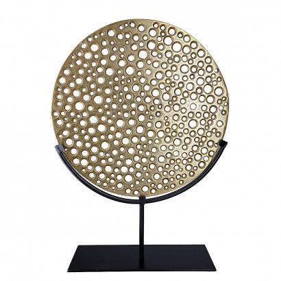 Διακοσμητικό ArteLibre Χρυσό-Μαύρο Αλουμίνιο 9x31x42cm