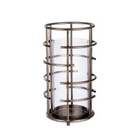 Φανάρι ArteLibre Σαμπανί-Διάφανο Μέταλλο-Γυαλί 31.5cm