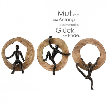 Διακοσμητικό ArteLibre Φιγούρα Σε Κορμό Μπρονζέ-Φυσικό Αλουμίνιο-Ξύλο 7x18x28cm Σε 3 Σχέδια Διακοσμητικό ArteLibre Φιγούρα Σε Κορμό Μπρονζέ-Φυσικό Αλουμίνιο-Ξύλο 7x18x28cm Σε 3 Σχέδια