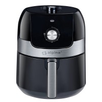 Φριτέζα Αέρος Με Αποσπώμενο Κάδο Μαύρο-Ασημί 3.5lt 1400W ALPINA