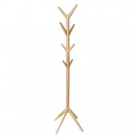 Καλόγερος 8 Θέσεων Φυσικό Ξύλο 35x35x167.5cm