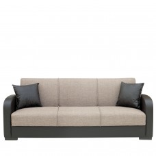 Καναπές Κρεβάτι Τριθέσιος ArteLibre MARTINI Καφέ PU 215x84x84cm Καναπές Κρεβάτι Τριθέσιος ArteLibre MARTINI Καφέ PU 215x84x84cm