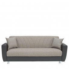 Καναπές Κρεβάτι Τριθέσιος ArteLibre JUAN Καφέ-Μπεζ 210x84x86cm Καναπές Κρεβάτι Τριθέσιος ArteLibre JUAN Καφέ-Μπεζ 210x84x86cm