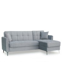 Καναπές Γωνιακός ArteLibre JOAQUIN Γκρι 230x84x89cm