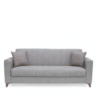 Καναπές Κρεβάτι Τριθέσιος ArteLibre GERARDO Καφέ 210x84x86cm