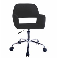 Καρέκλα Γραφείου ArteLibre KLOI Μαύρο Βελούδο 37x42x78-90cm