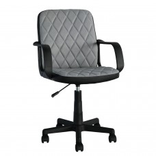 Καρέκλα Γραφείου ArteLibre THIRINA Γκρι-Μαύρο Ύφασμα-PVC 56x57x85-97cm Καρέκλα Γραφείου ArteLibre THIRINA Γκρι-Μαύρο Ύφασμα-PVC 56x57x85-97cm