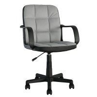 Καρέκλα Γραφείου ArteLibre ASPIS Γκρι-Μαύρο Ύφασμα-PVC 56x57x85-97cm