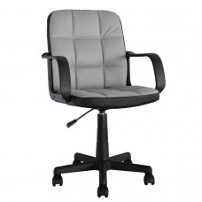 Καρέκλα Γραφείου ArteLibre ASPIS Γκρι-Μαύρο Ύφασμα-PVC 56x57x85-97cm Καρέκλα Γραφείου ArteLibre ASPIS Γκρι-Μαύρο Ύφασμα-PVC 56x57x85-97cm