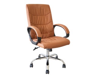 Καρέκλα Γραφείου Διευθυντή ArteLibre COCHRAN Camel PVC 65x68x120cm