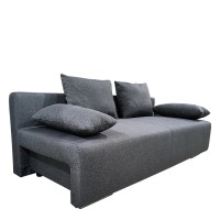 Καναπές Κρεβάτι Τριθέσιος ArteLibre URBAN LOUNGE 3S Σκούρο Γκρι Ύφασμα 194x93x72cm