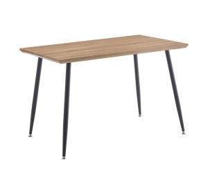 Τραπέζι Τραπεζαρίας ArteLibre MINOS Sonoma-Μαύρο Μέταλλο-Μοριοσανίδα 120x70x75cm Τραπέζι Τραπεζαρίας ArteLibre MINOS Sonoma-Μαύρο Μέταλλο-Μοριοσανίδα 120x70x75cm