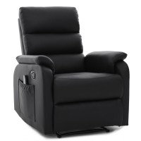 Πολυθρόνα Ανακλινόμενη ArteLibre RIGIL Με Λειτουργία Μασάζ Μαύρο PU 75x87x102cm Πολυθρόνα Ανακλινόμενη ArteLibre RIGIL Με Λειτουργία Μασάζ Μαύρο PU 75x87x102cm