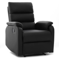 Πολυθρόνα Ανακλινόμενη ArteLibre TALITHA Μαύρο PU 79x97x101cm