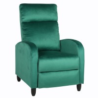 Πολυθρόνα Ανακλινόμενη ArteLibre ATRIA Πράσινο Βελούδο 67.5x90x104cm
