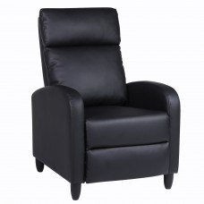 Πολυθρόνα Ανακλινόμενη ArteLibre ATRIA Μαύρο PU 67.5x90x104cm Πολυθρόνα Ανακλινόμενη ArteLibre ATRIA Μαύρο PU 67.5x90x104cm