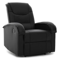 Πολυθρόνα Ανακλινόμενη ArteLibre CELAENO Μαύρο PU 80x96x97cm