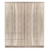 Ντουλάπα ArteLibre CANDY CANE Φυσικό Χρώμα 160x50x195cm