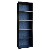 Βιβλιοθήκη ArteLibre VANJA Μαύρο Μοριοσανίδα-Μελαμίνη 60x24x170cm