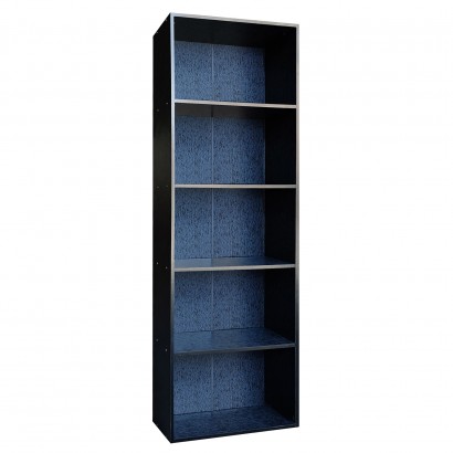 Βιβλιοθήκη ArteLibre VANJA Μαύρο Μοριοσανίδα-Μελαμίνη 60x24x170cm