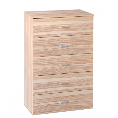 Συρταριέρα ArteLibre AURORA Φυσικό Μοριοσανίδα-Μελαμίνη 60x40x108cm