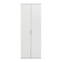 Ντουλάπα Δίφυλλη ArteLibre REIDUN Λευκό Μοριοσανίδα 60x50x195cm