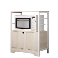 Ραφιέρα Κουζίνας ArteLibre AMUR Maple-Λευκό MDF-Μέταλλο 60x30x70cm