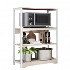 Ραφιέρα Κουζίνας ArteLibre WALRUS Maple-Λευκό MDF-Μέταλλο 60x30x100cm Ραφιέρα Κουζίνας ArteLibre WALRUS Maple-Λευκό MDF-Μέταλλο 60x30x100cm