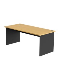 Γραφείο Επαγγελματικό ArteLibre EUDINE Φυσικό-Ανθρακί Μοριοσανίδα 120x60x75cm