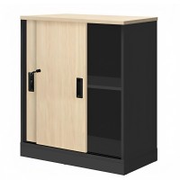 Ντουλάπι Γραφείου ArteLibre GALAX Φυσικό-Ανθρακί Μοριοσανίδα 80x40x80cm