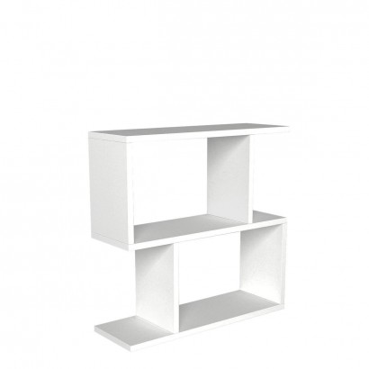 Τραπεζάκι Άκρης ArteLibre MATHRAKI Λευκό Μοριοσανίδα-Μελαμίνη 60x20x60cm