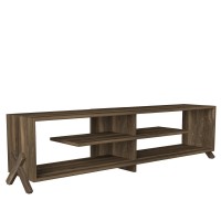 Έπιπλο Τηλεόρασης ArteLibre IRAKLEIA Καρυδί Μοριοσανίδα-Μελαμίνη 148x30x39cm