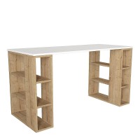 Γραφείο ArteLibre WIMSEY Λευκό-Sapphire Μοριοσανίδα-Μελαμίνη 140x60x74cm