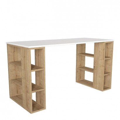 Γραφείο ArteLibre WIMSEY Λευκό-Sapphire Μοριοσανίδα-Μελαμίνη 140x60x74cm