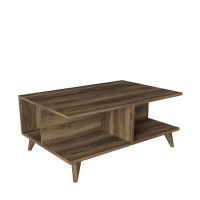 Τραπεζάκι Σαλονιού ArteLibre ALONISOS Καρυδί Μοριοσανίδα-Μελαμίνη 90x60x39cm