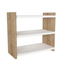 Ράφι Επιτραπέζιο ArteLibre ABELL Λευκό-Φυσικό Μοριοσανίδα-Μελαμίνη 44x17x40cm