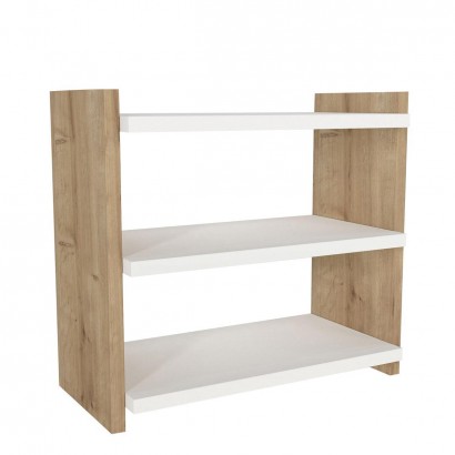 Ράφι Επιτραπέζιο ArteLibre ABELL Λευκό-Φυσικό Μοριοσανίδα-Μελαμίνη 44x17x40cm