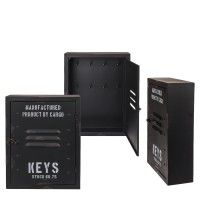 Κλειδοθήκη ‘Cargo’ 8 Θέσεων Μαύρο Μέταλλο 23x9x30cm