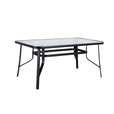 Τραπέζι Μεταλλικό ArteLibre SUN Μαύρο 120x70x70cm Τραπέζι Μεταλλικό ArteLibre SUN Μαύρο 120x70x70cm