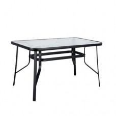 Τραπέζι Μεταλλικό ArteLibre SUN Μαύρο 140x80x70cm Τραπέζι Μεταλλικό ArteLibre SUN Μαύρο 140x80x70cm