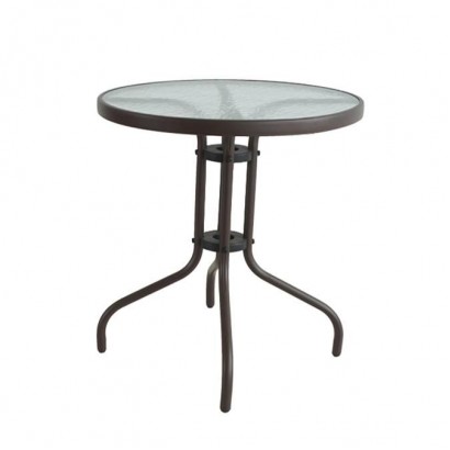 Τραπέζι Μεταλλικό ArteLibre EARTH Γκρι Φ70x70cm