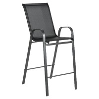 Σκαμπό ArteLibre NEPTUNE Μαύρο Μέταλλο-Textilene 55x70x124cm